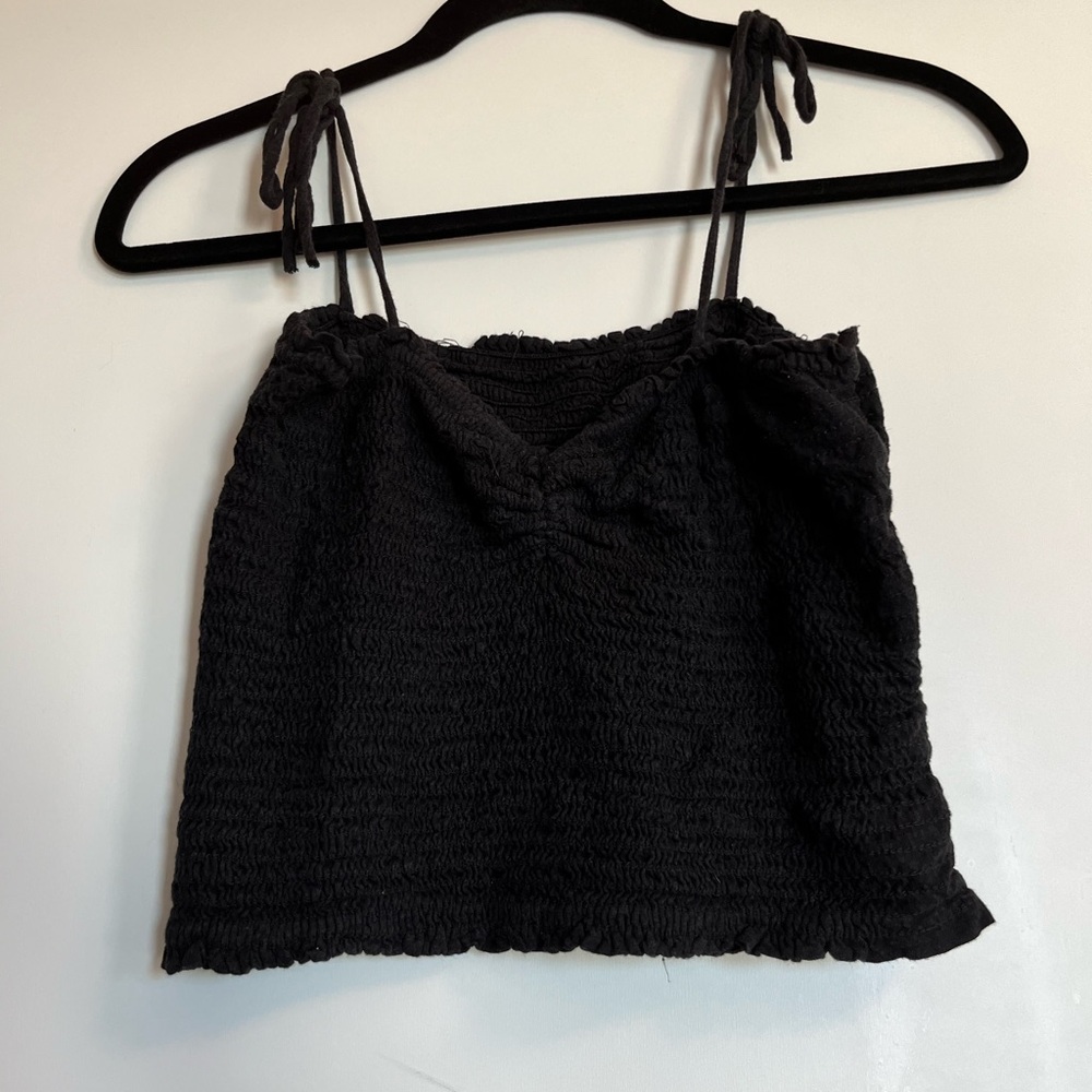 unknown brand crop top with tie straps